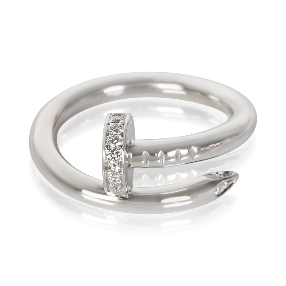 Cartier White Gold Diamond Juste Un Clou Ring